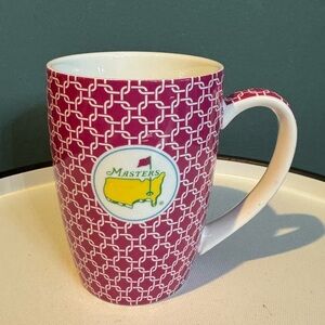 The Masters Logo Augusta National Golf 14 oz Coffee Tea Mug Dark Pink White Link